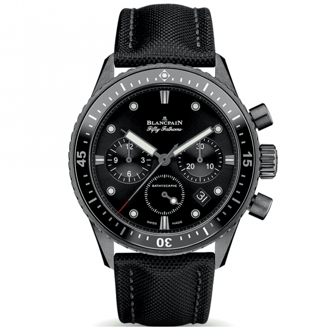 Blancpain Fifty Fathoms Bathyscaphe Ceramic Automatic Strap Watch