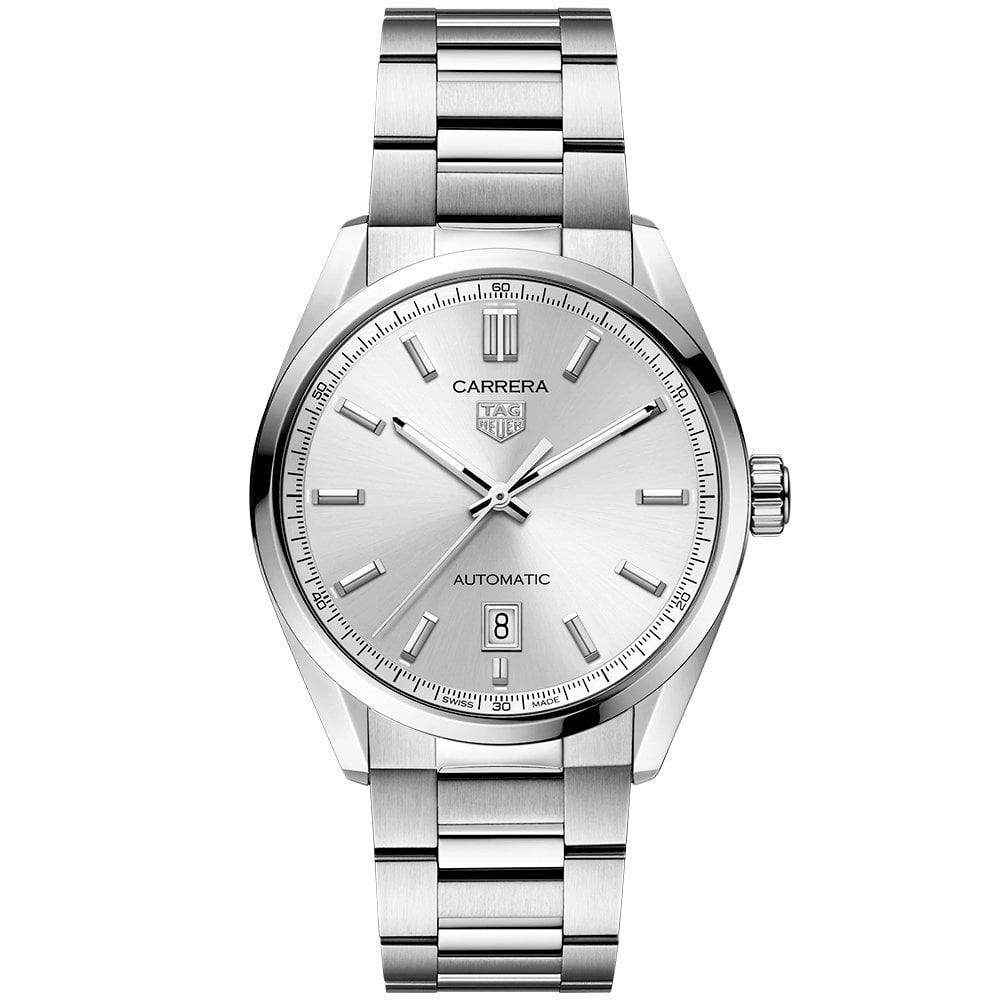 TAG Heuer Carrera 39mm Silver Dial Automatic Bracelet Watch