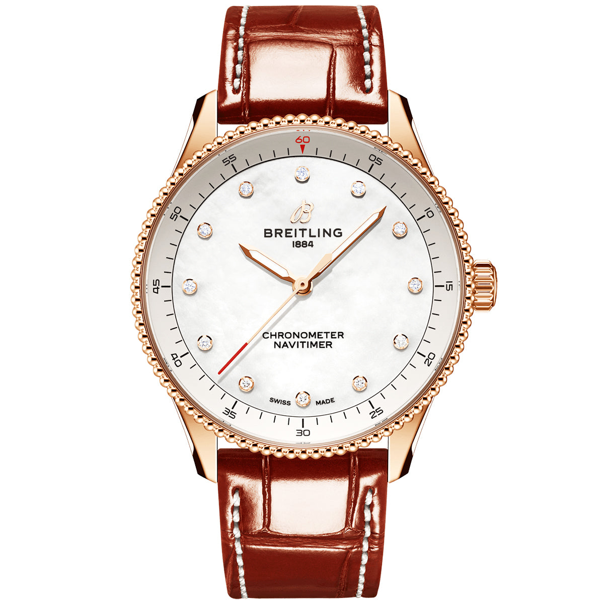 Rose gold breitling women's clearance watches