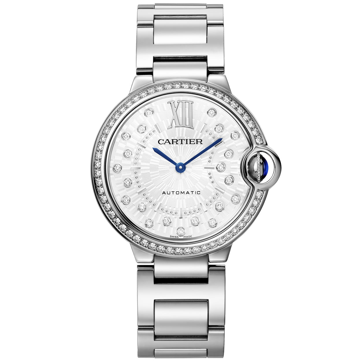 Ballon Bleu de Cartier 36mm Diamond Dial Bezel Watch