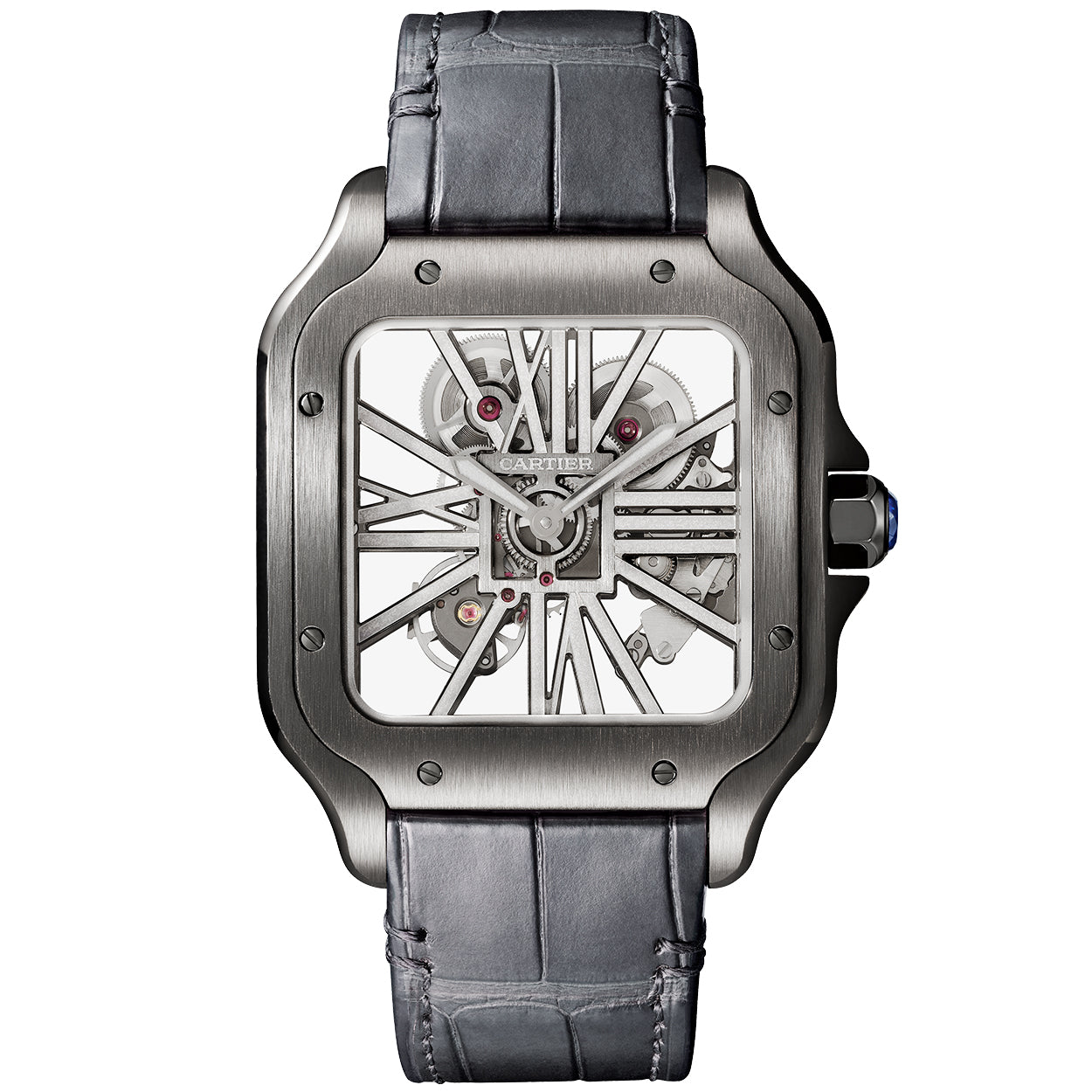 Santos de Cartier Large Skeleton Black ADLC Men s Watch