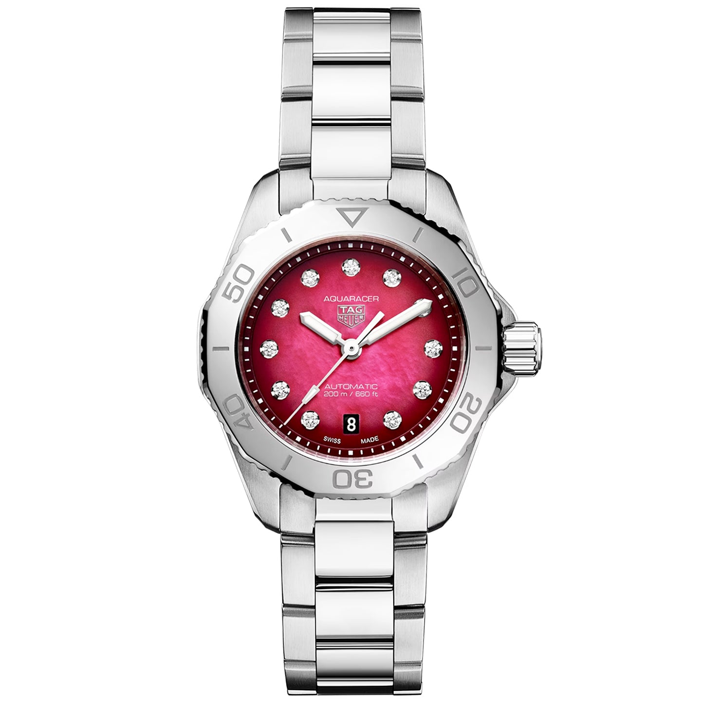 TAG Heuer Aquaracer Smokey Red Diamond Dial WBP2414.BA0622