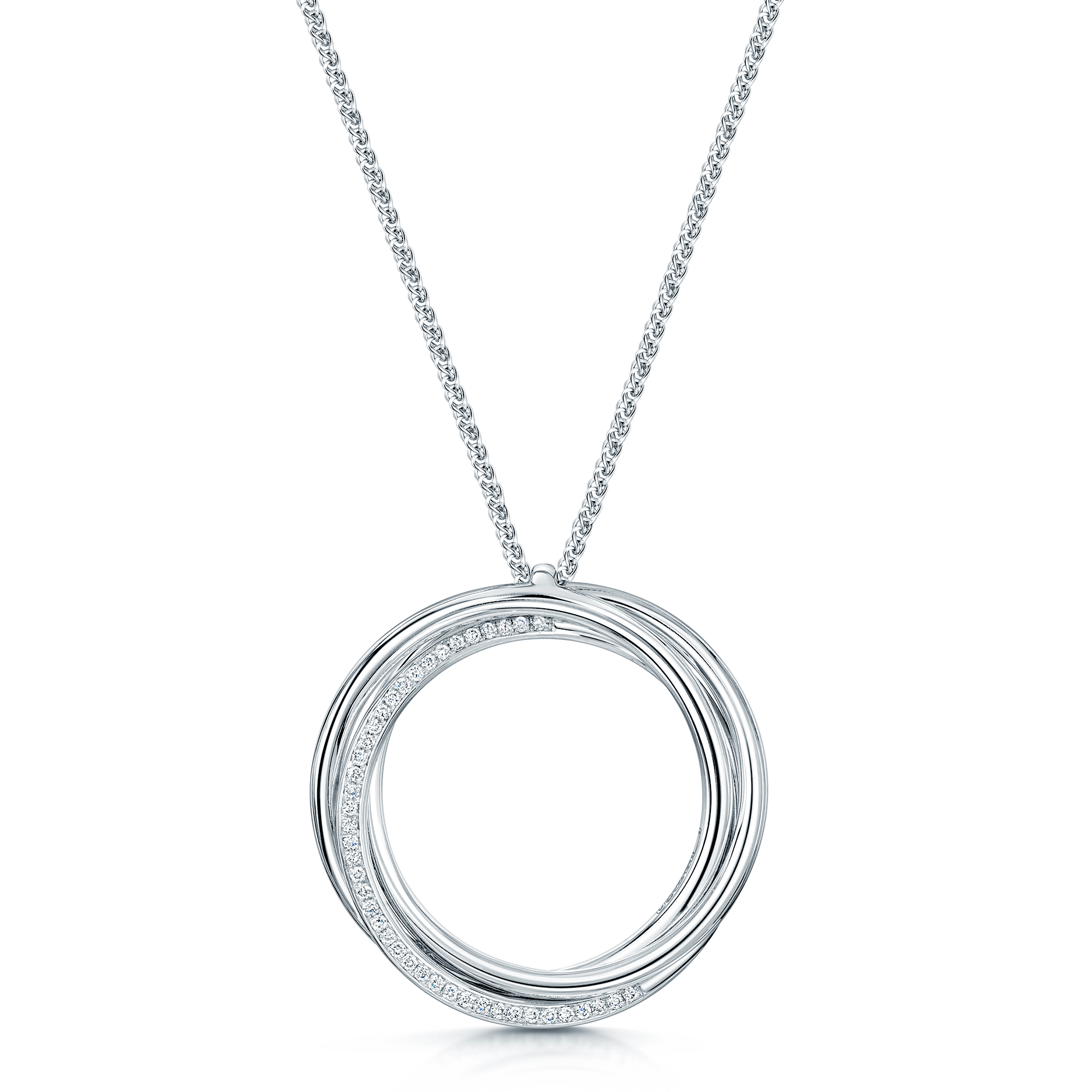 Plain circle deals pendant necklace