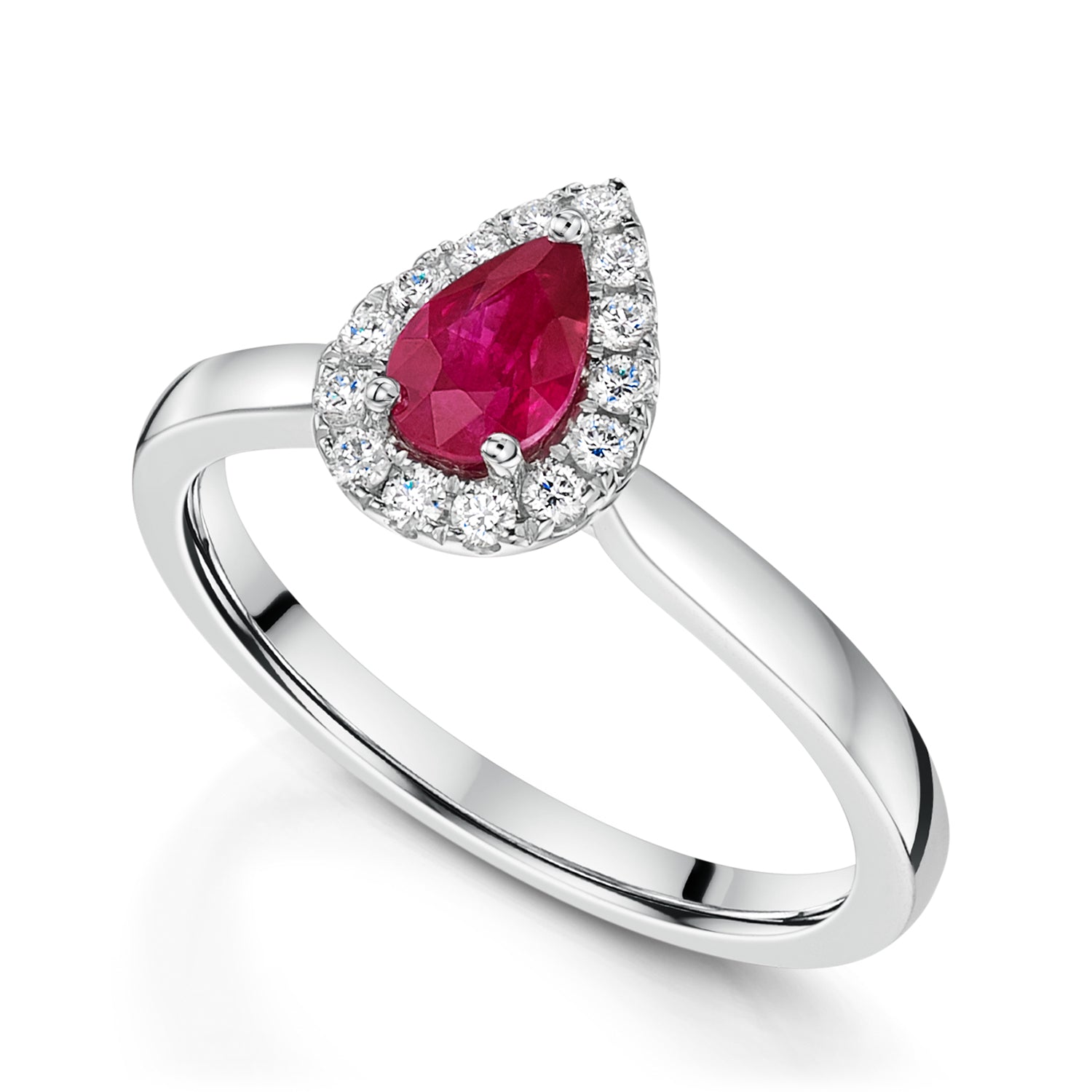 Ruby pear hot sale shaped ring