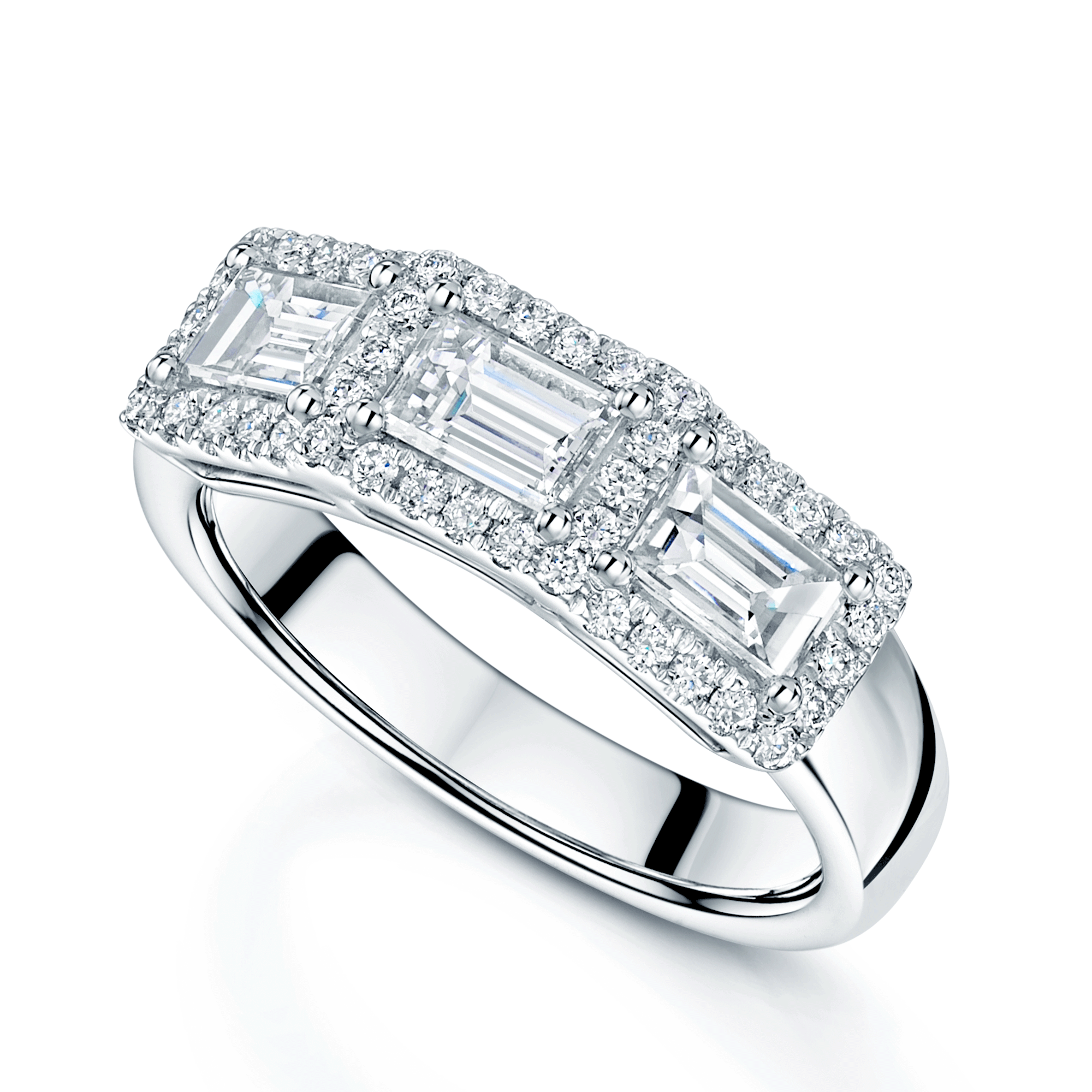 Baguette diamond 2025 ring platinum