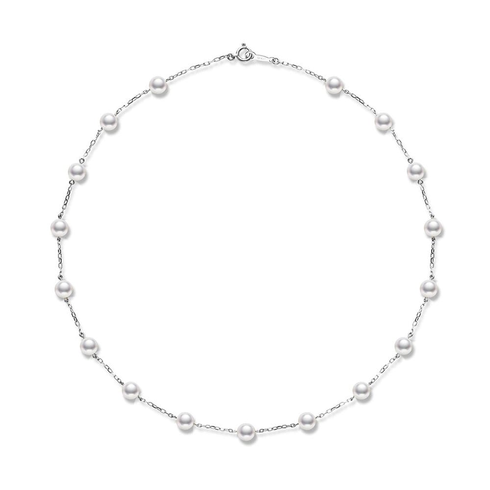 Mikimoto pearl deals station necklace