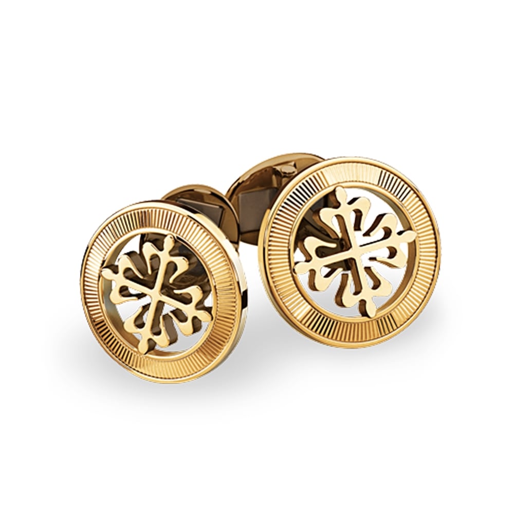 Patek Philippe Calatrava 18ct Yellow Gold Circular Cross Cufflinks