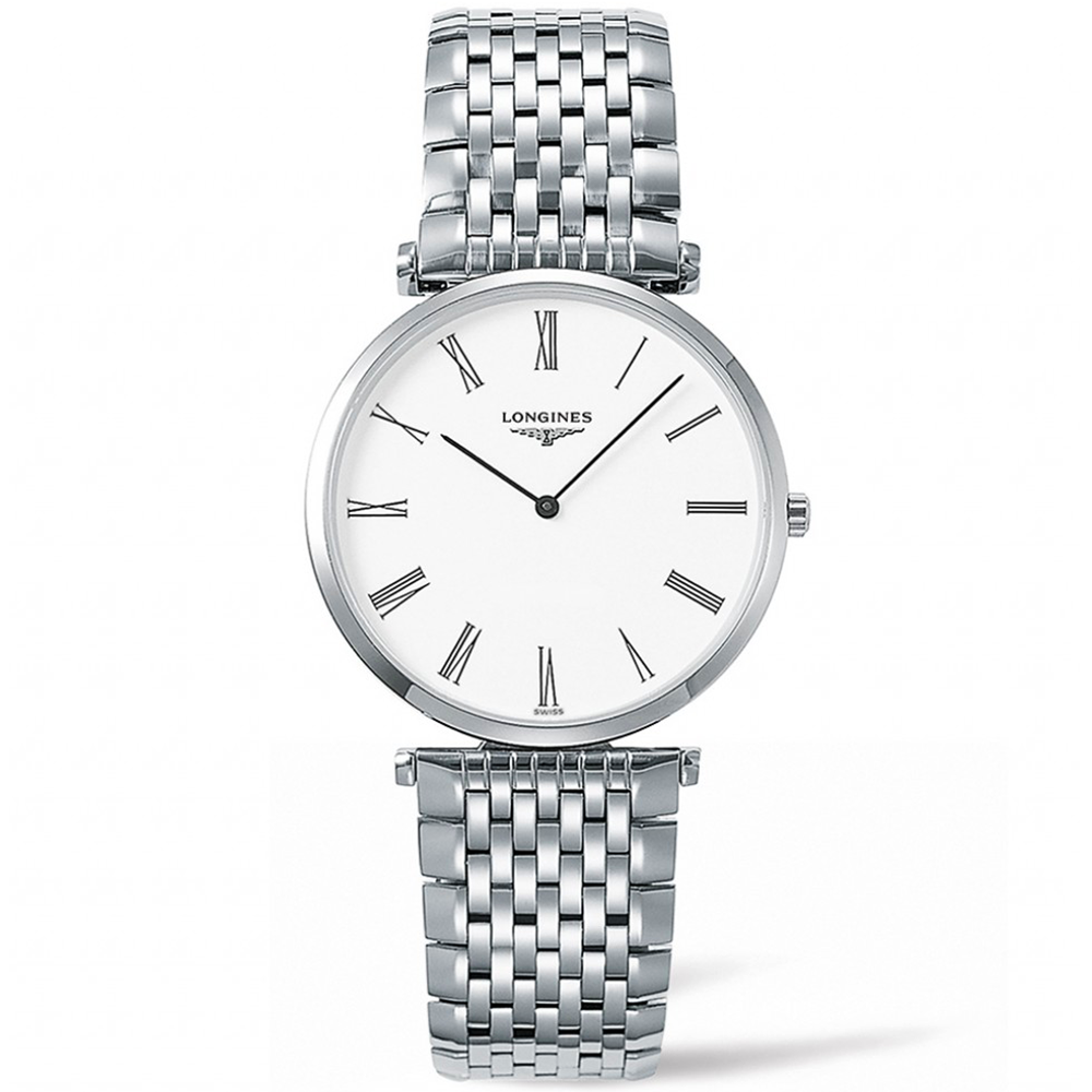 Longines white online dial