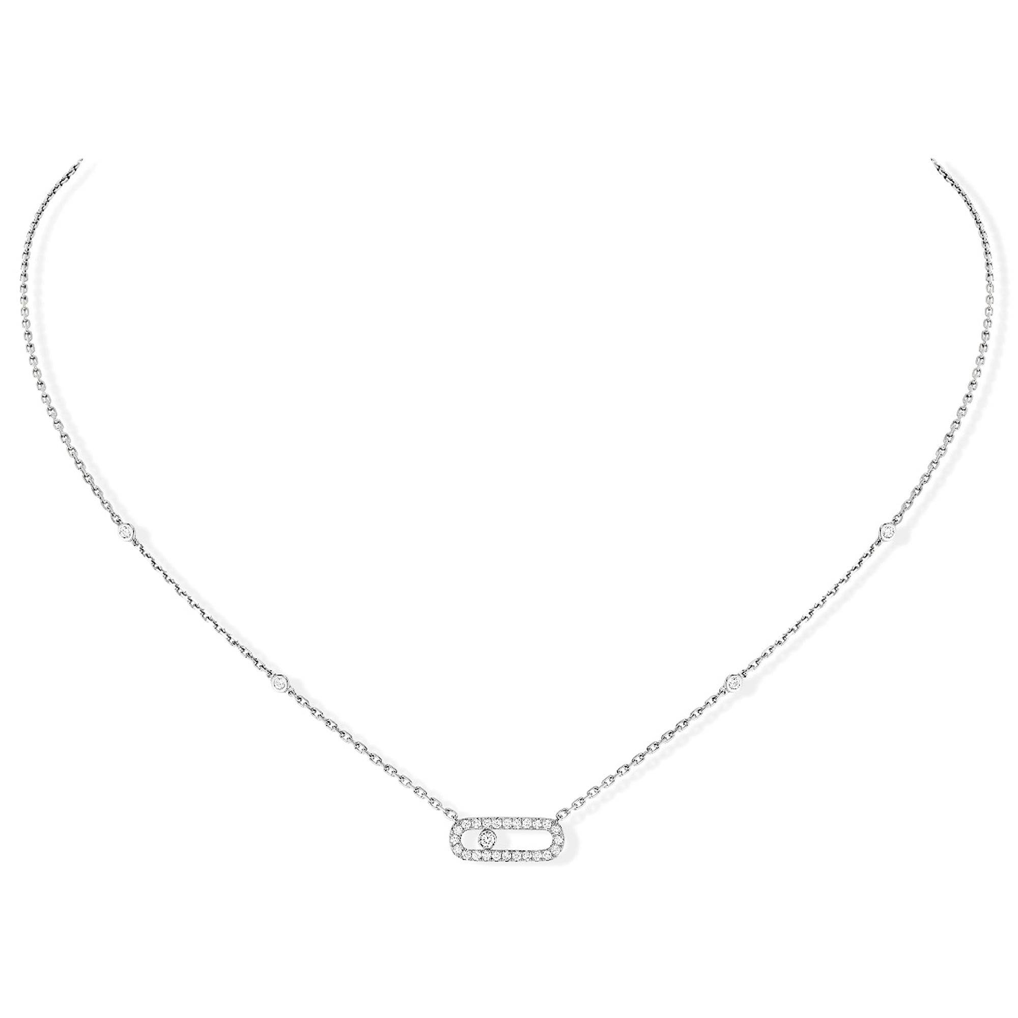 Love necklace white online gold