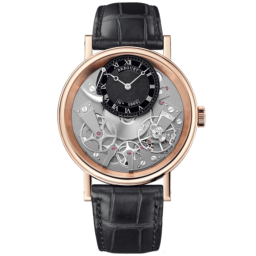 Breguet Tradition 18ct Rose Gold Off Centred Dial Manual Wind Watch