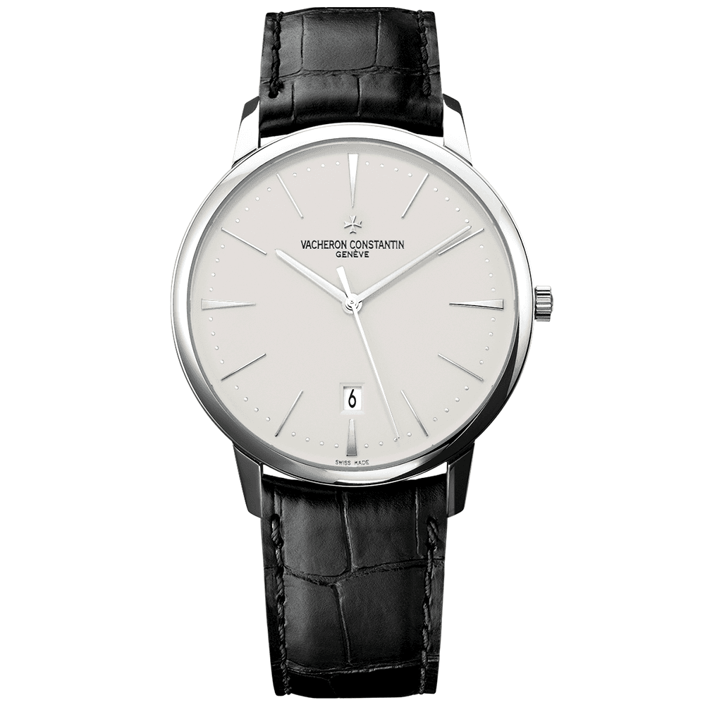 Vacheron Constantin Patrimony 40mm 18ct White Gold Silver Dial Watch