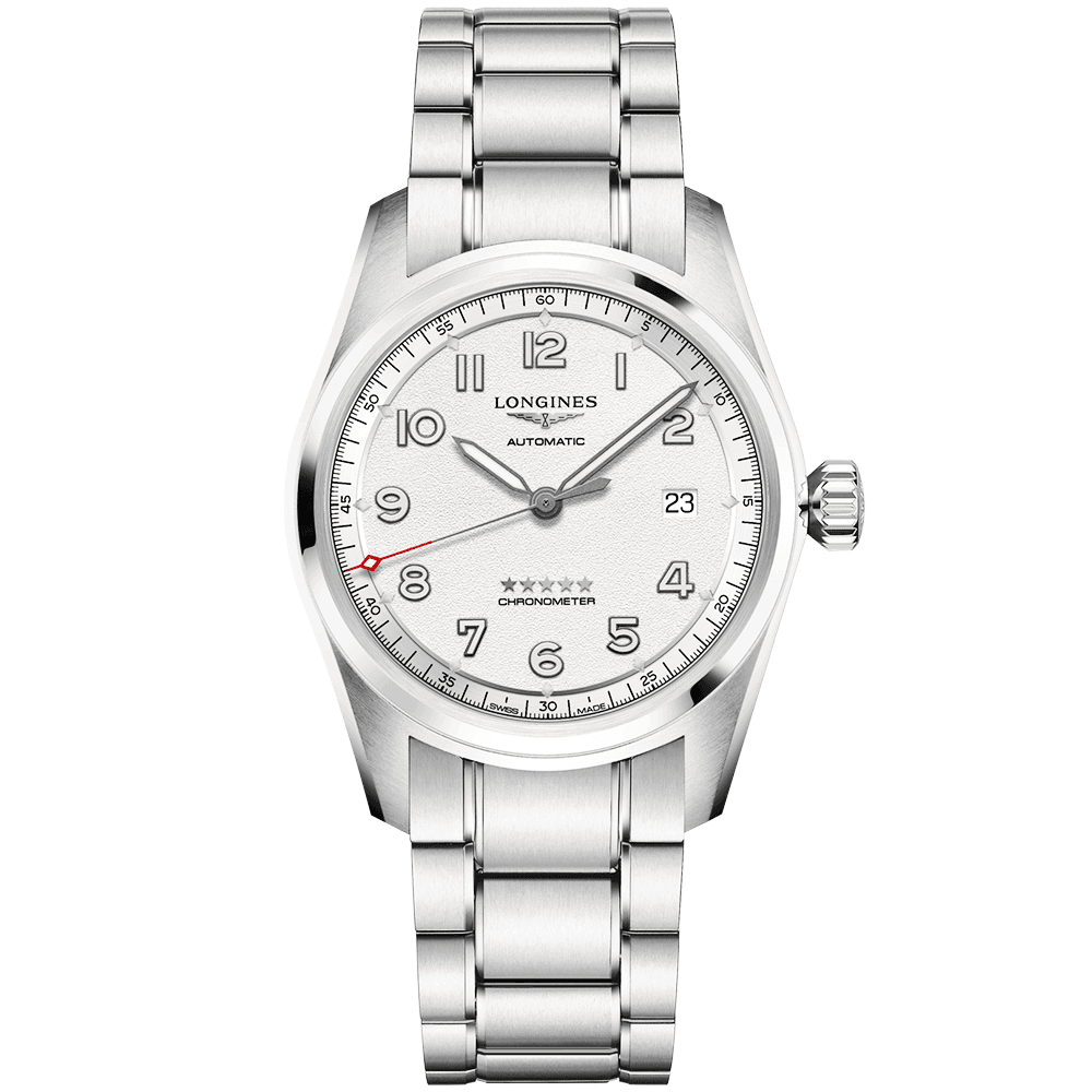 Longines Spirit 40mm Silver Dial Men s Automatic Bracelet Watch