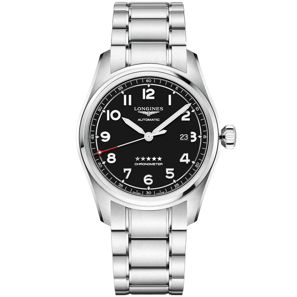 Longines Spirit 42mm Black Dial Men s Automatic Bracelet Watch