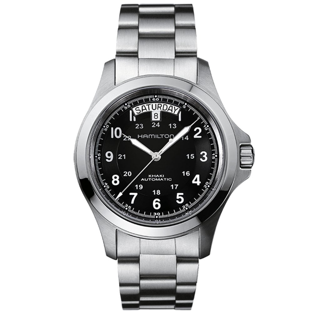 Hamilton Khaki Field King 42mm Black Dial Bracelet Automatic Watch