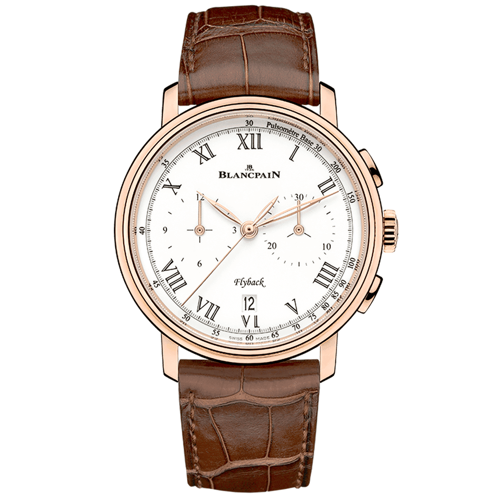 Blancpain Villeret Chronographe Flyback Pulsometre 18ct Red Gold Watch