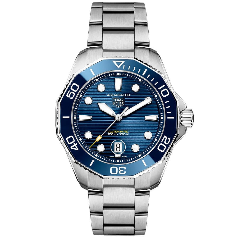 Aquaracer blue dial outlet men's watch