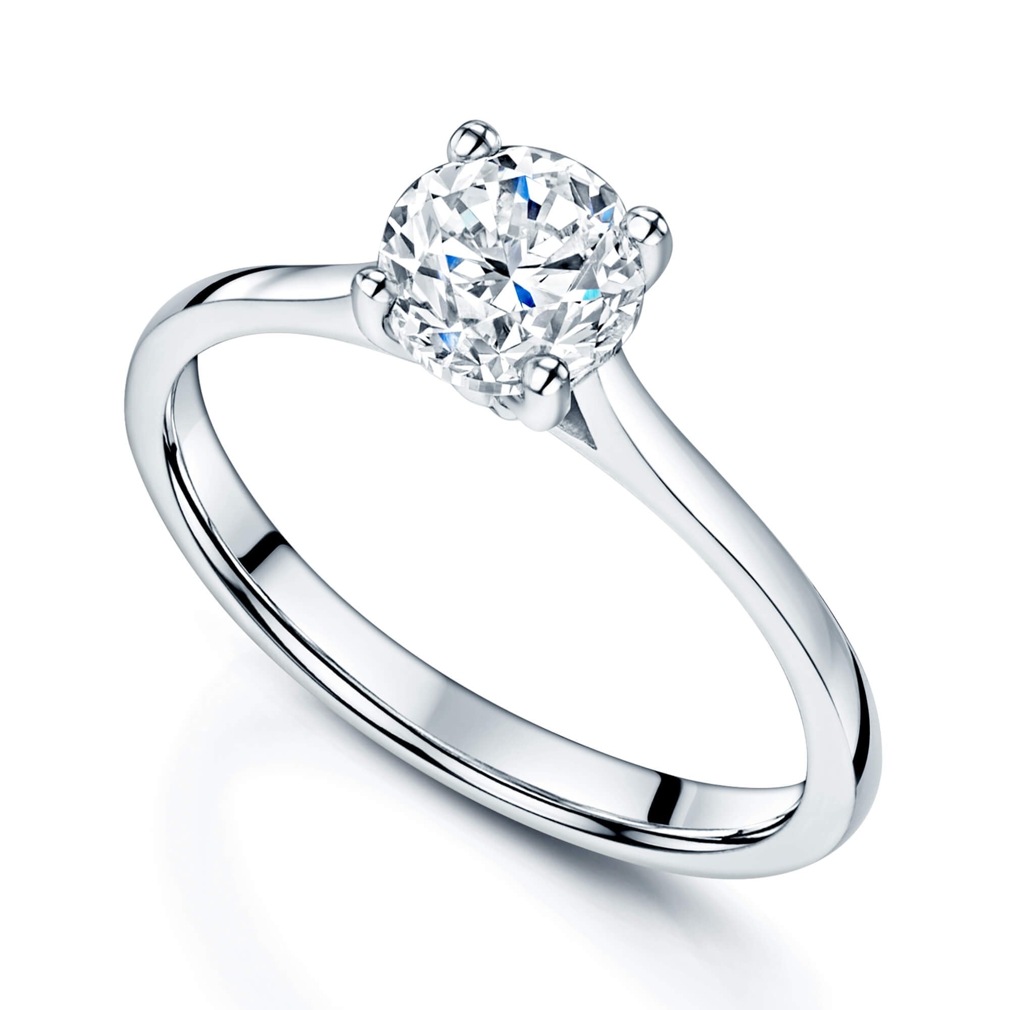 Solitaire with store side diamonds