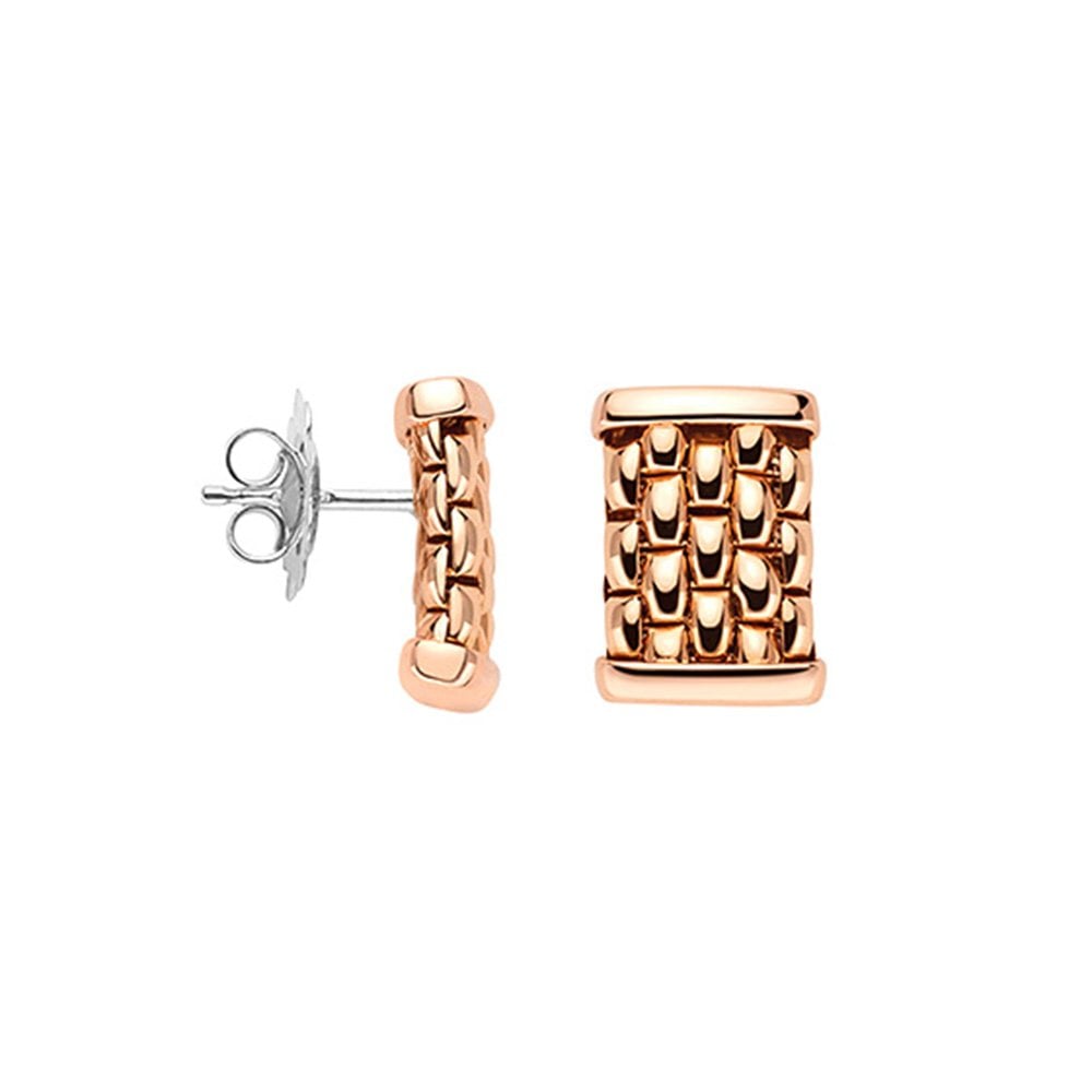 Rose gold bar sale stud earrings