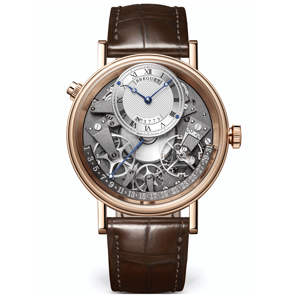 Breguet Tradition Quantieme 18ct Rose Gold Automatic Strap Watch