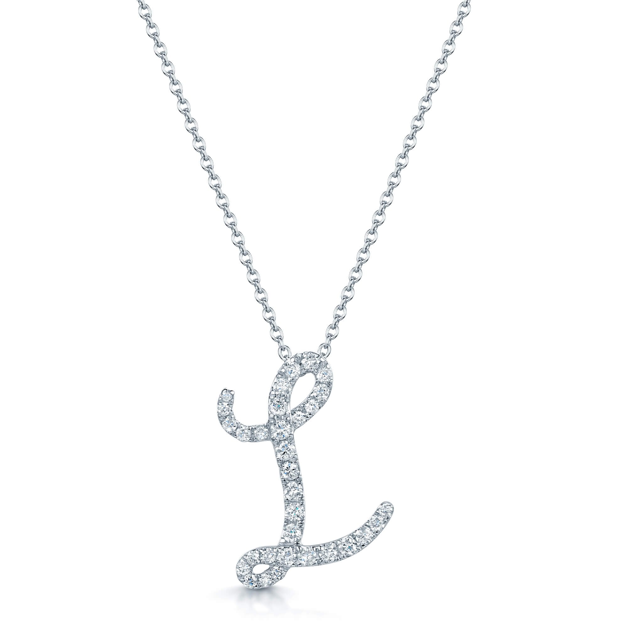 L on sale diamond pendant