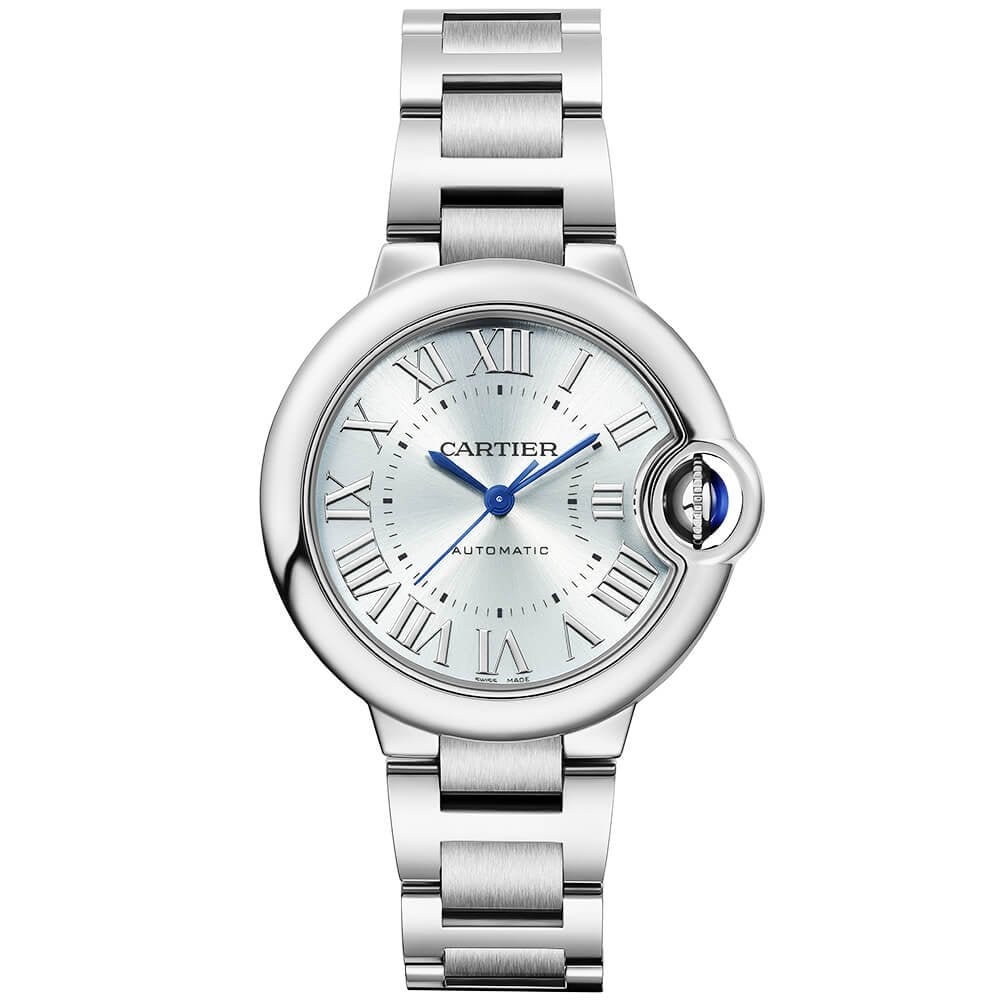 Cartier blue clearance dial watch