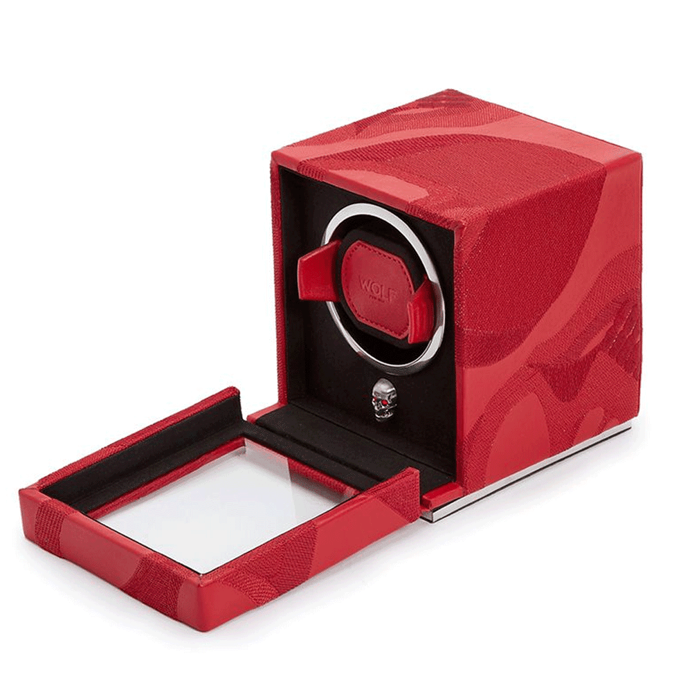 Memento Mori Red Skull Cub Watch Winder