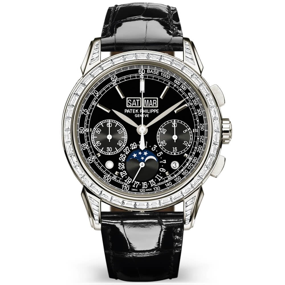 Patek Philippe Grand Complications Black Dial Perpetual Calendar Watch