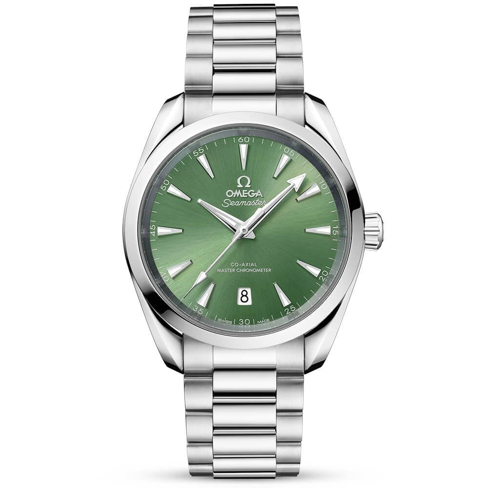 Omega seamaster aqua best sale terra green