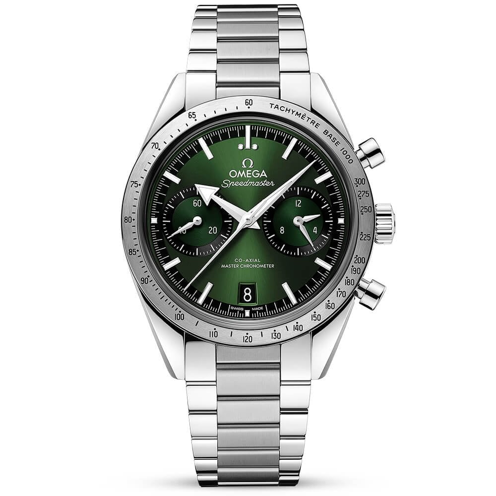 OMEGA Speedmaster 57 40.5mm Green Dial Chronograph Bracelet Watch