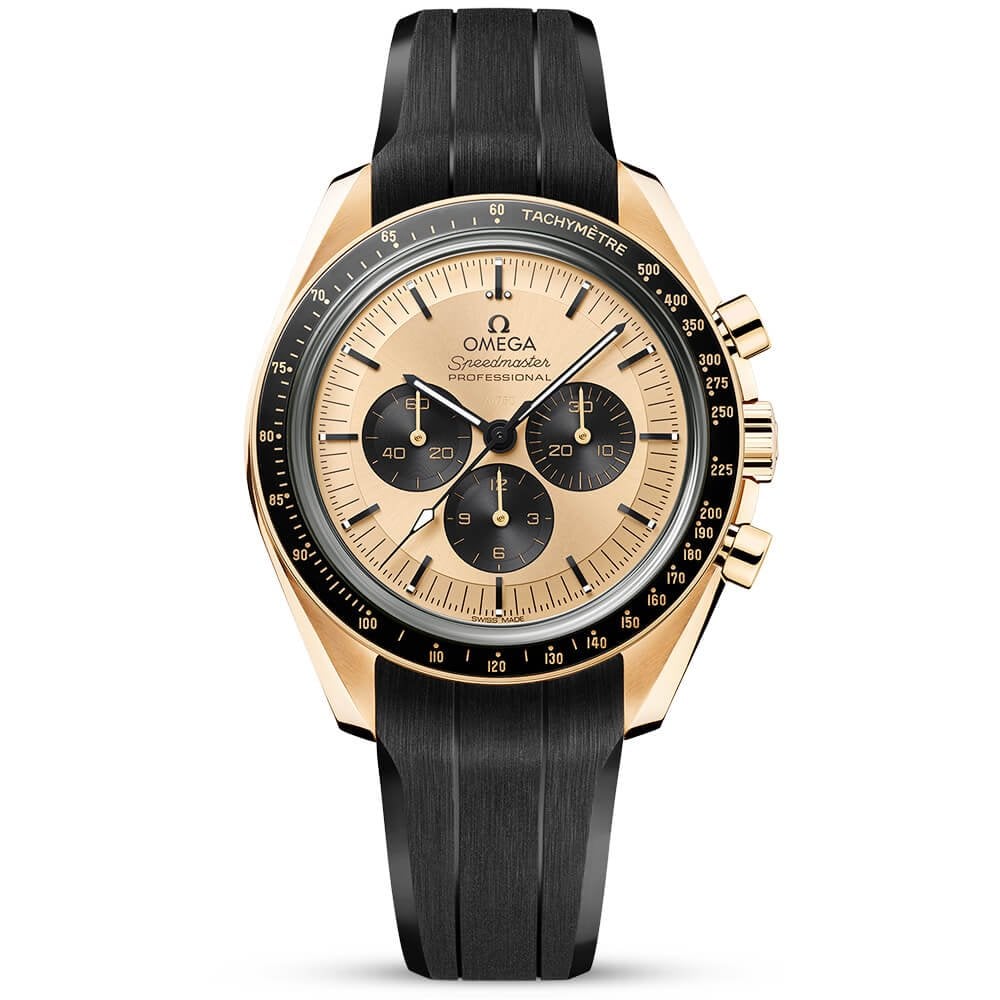 Omega speedmaster on rubber on sale strap