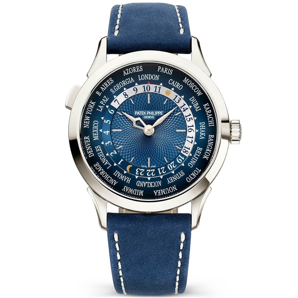 Patek Philippe Complication World Time Platinum Blue Dial Men s Watch