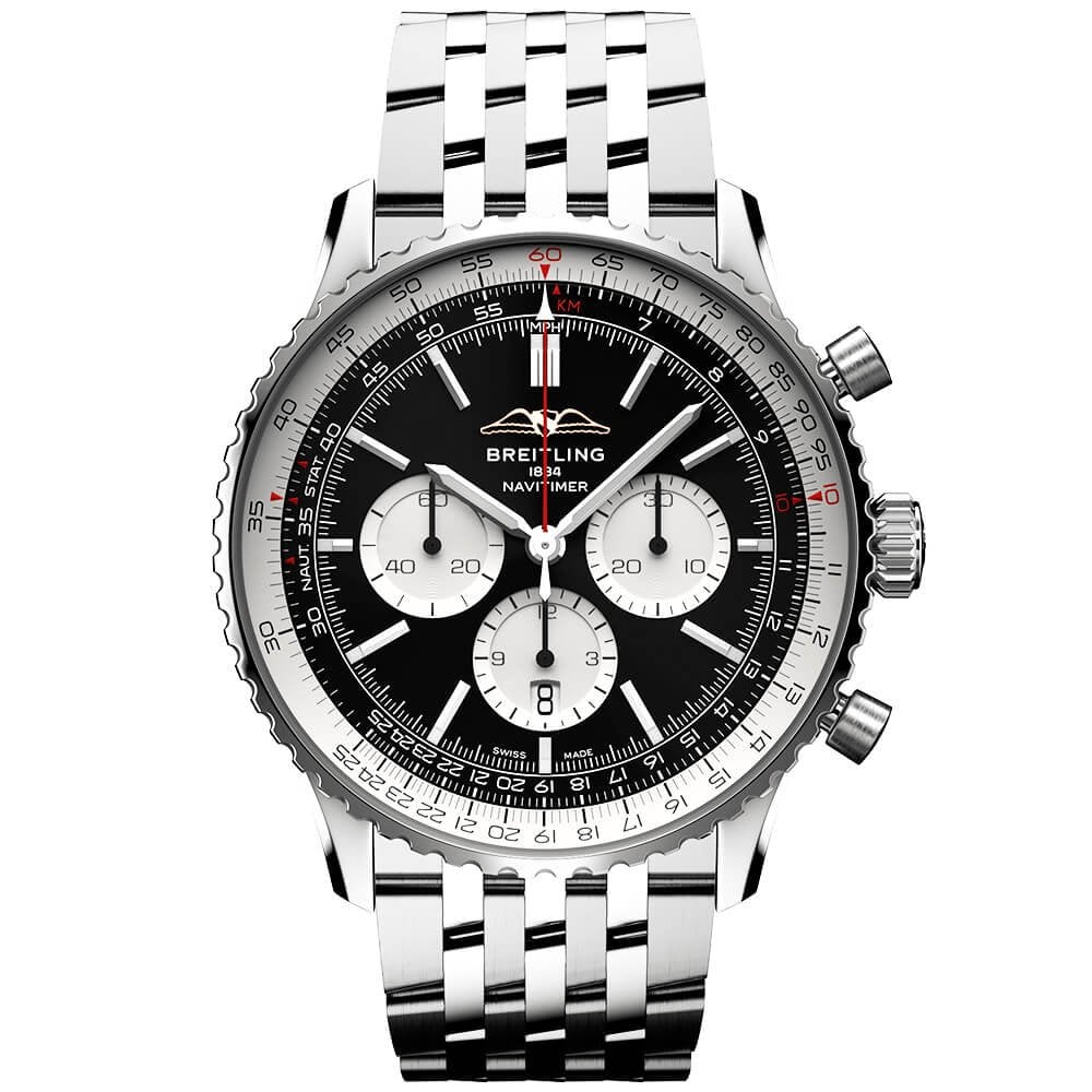 Mens white face chronograph on sale watches