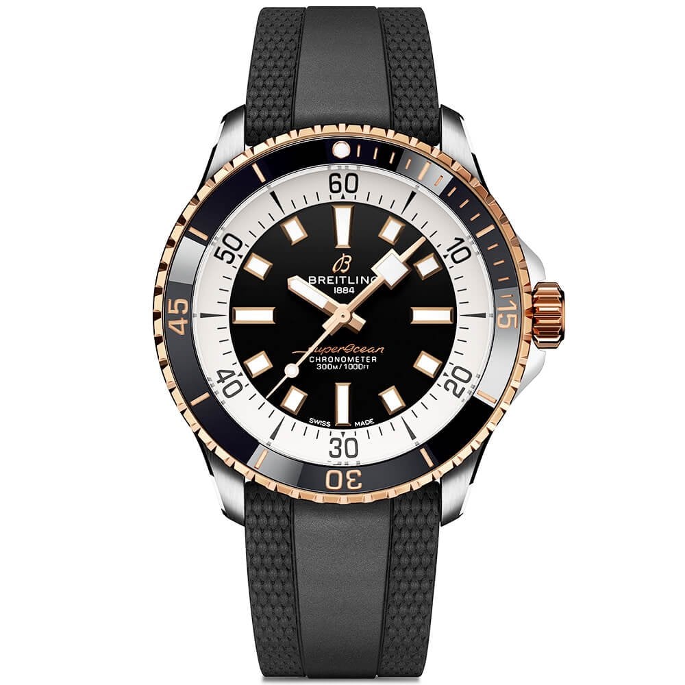 Breitling superocean rose on sale gold