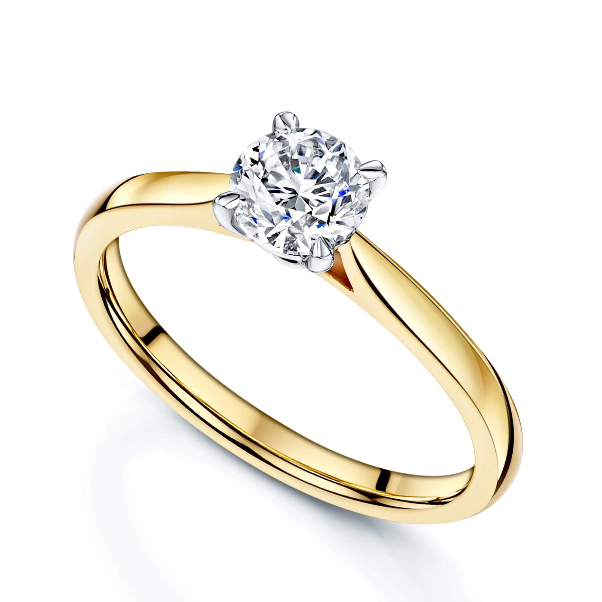 Gold engagement sale rings uk