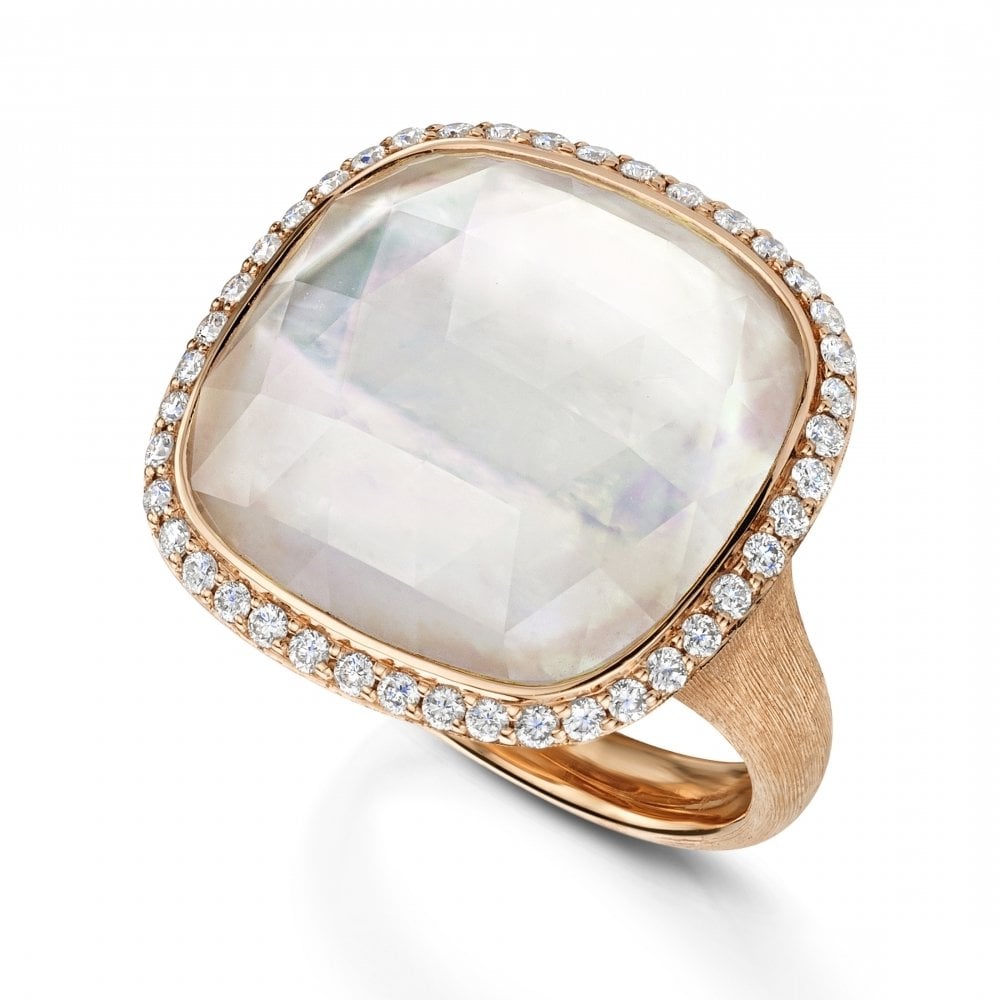 Square mother of 2025 pearl ring