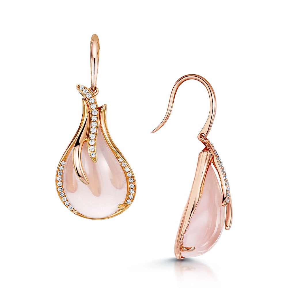 Rose quartz rose best sale gold