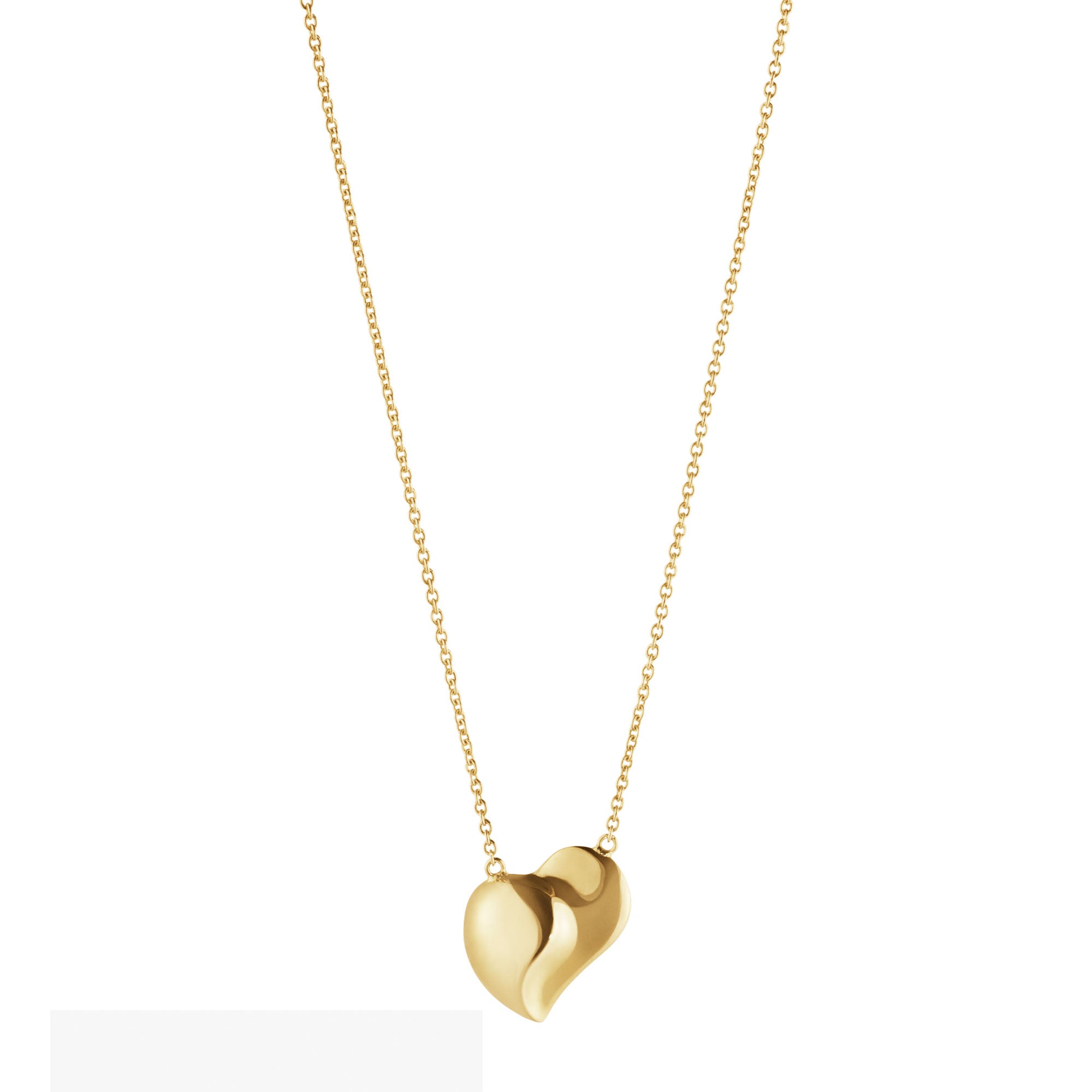 Georg Jensen 18ct Yellow Gold Heart Pendant - Berry's Jewellers