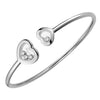 18ct White Gold Happy Diamonds Icon Bangle