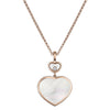 Chopard 18ct Rose Gold Happy Hearts Mother of Pearl Pendant - Berry's Jewellers