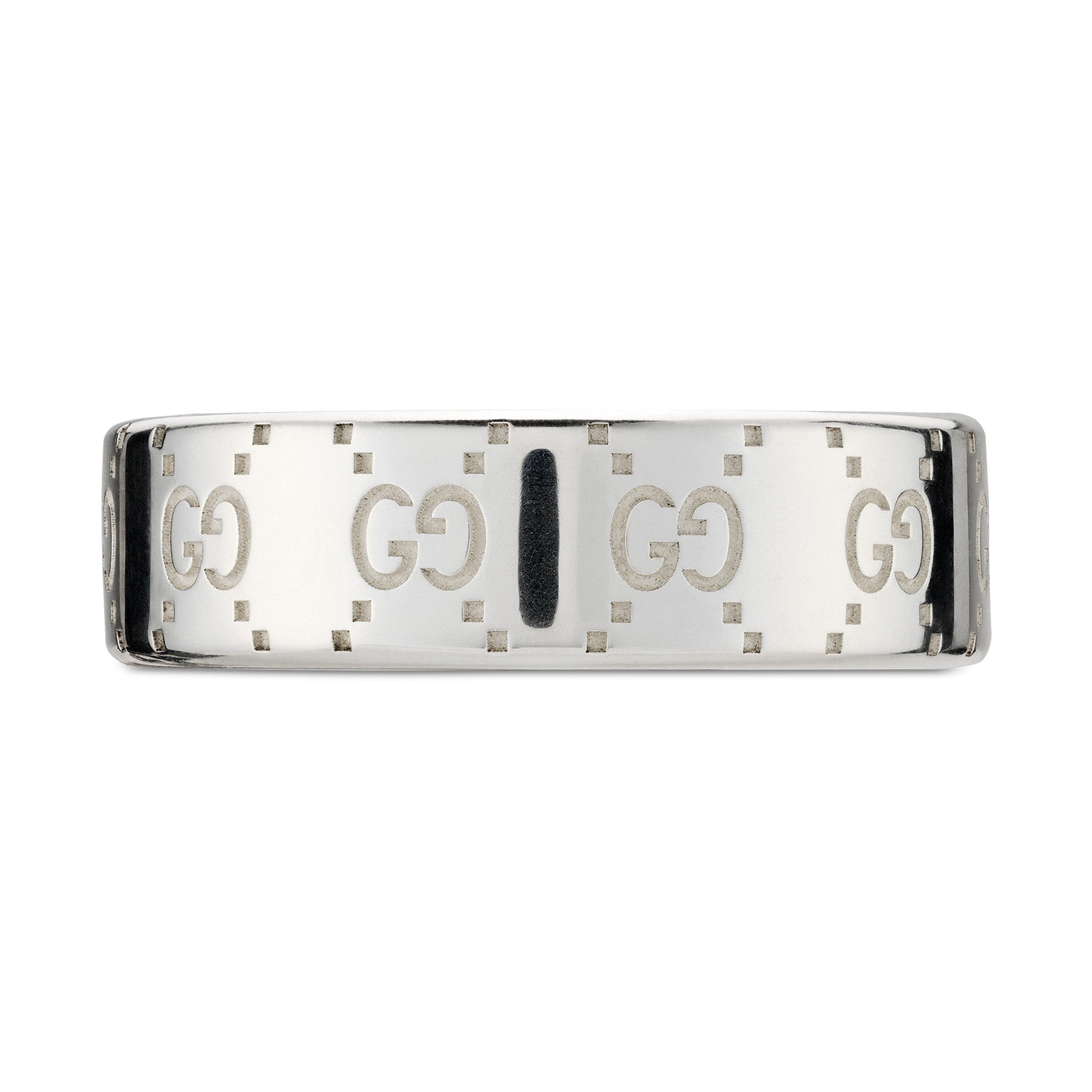 Gucci Signature Sterling Silver GG 6mm Ring