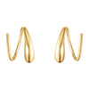 Georg Jensen Mercy 18ct Yellow Gold Swirl Earrings - Berry's Jewellers