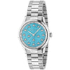 G-Timeless 32mm Quartz Stainless Steel Watch With A Turquoise Bee Dial