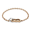 Gucci Link to Love 18ct Rose And White Gold Chain Bracelet