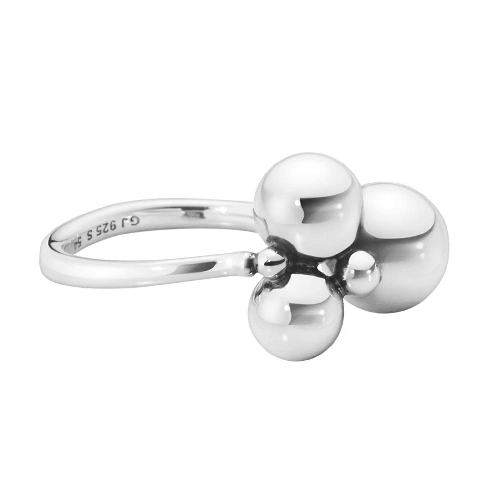 Georg Jensen Moonlight Grapes Silver Small Ring - Berry's Jewellers