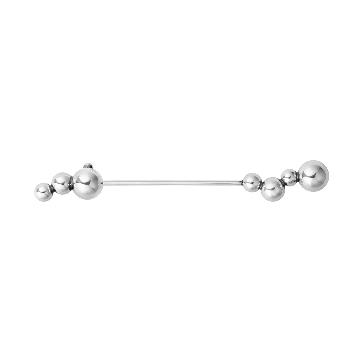 Moonlight Grapes Silver Brooch