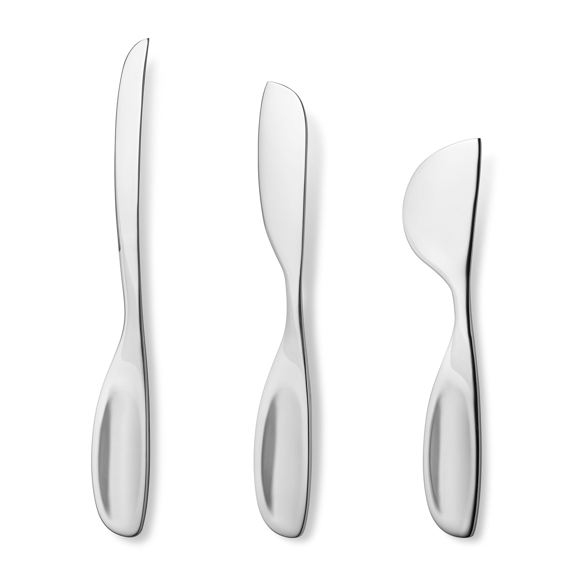 Alfredo Stainless Steel Set Of 3 Cheese Knives