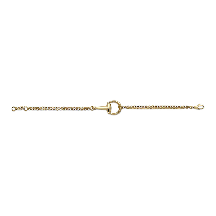 Gucci Horsebit 18ct Yellow Gold Chain Bracelet