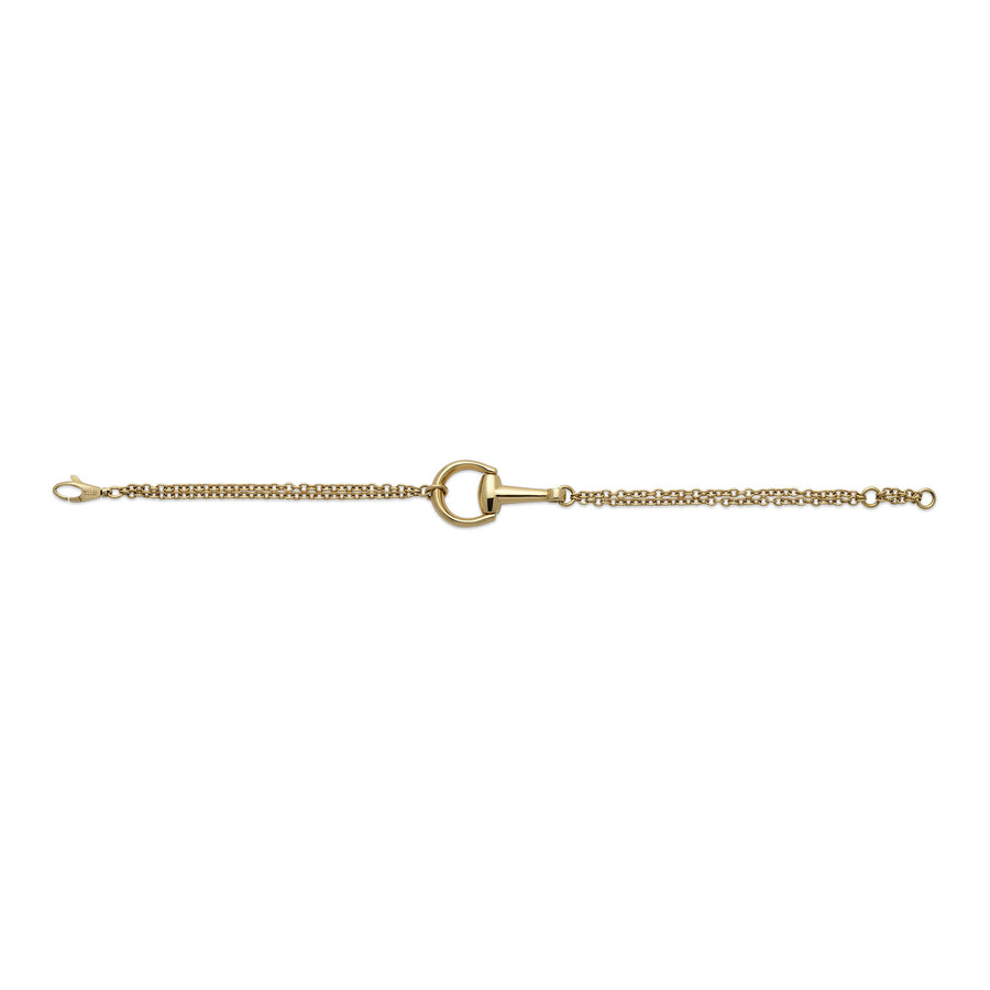 Gucci Horsebit 18ct Yellow Gold Chain Bracelet