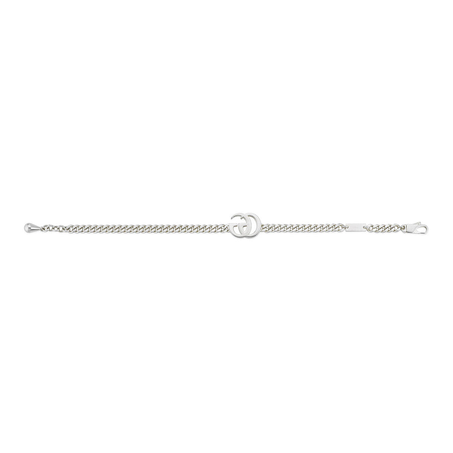 GG Marmont Sterling Silver Logo Bracelet