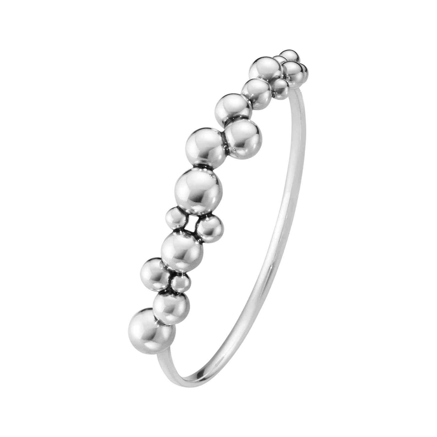 Moonlight Grapes Silver Bangle